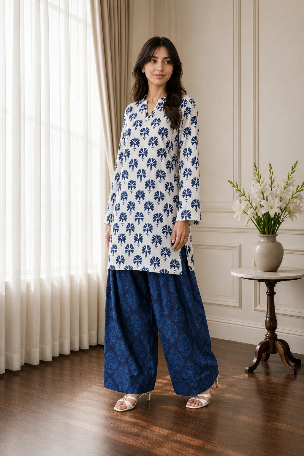 Cotton 2pc set 466169 offAzure