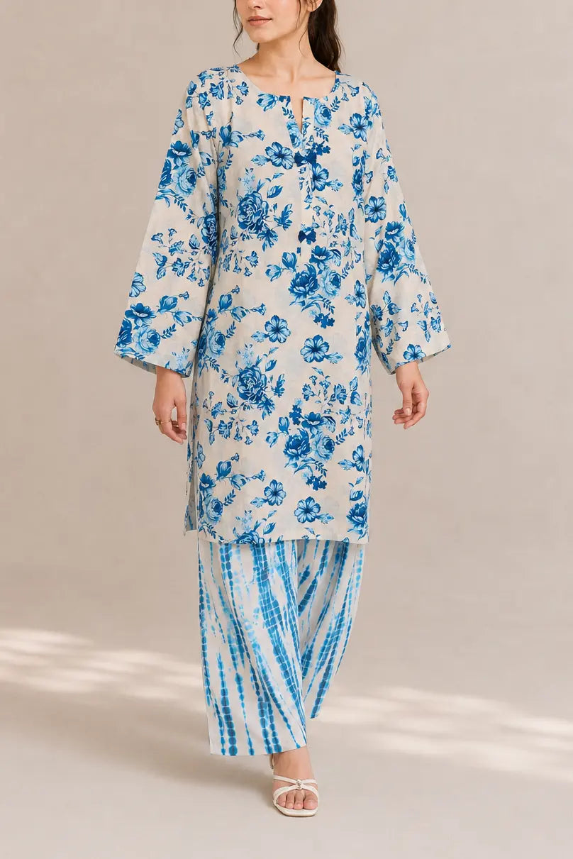 lawn 2pc set 466110 Sea Blossom