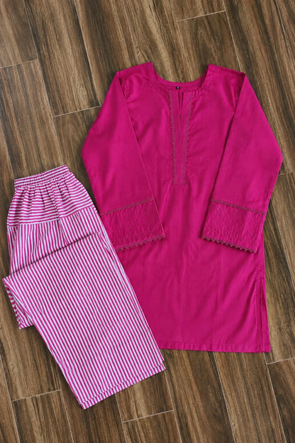 Cotton 2pc set 466160 Candy Stripe