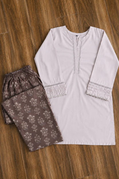 Cotton 2pc set 466165 coffeeBeige