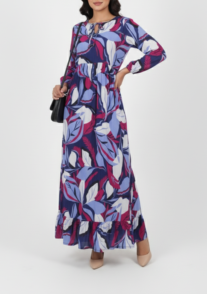 Chiffon maxi abstract 79485