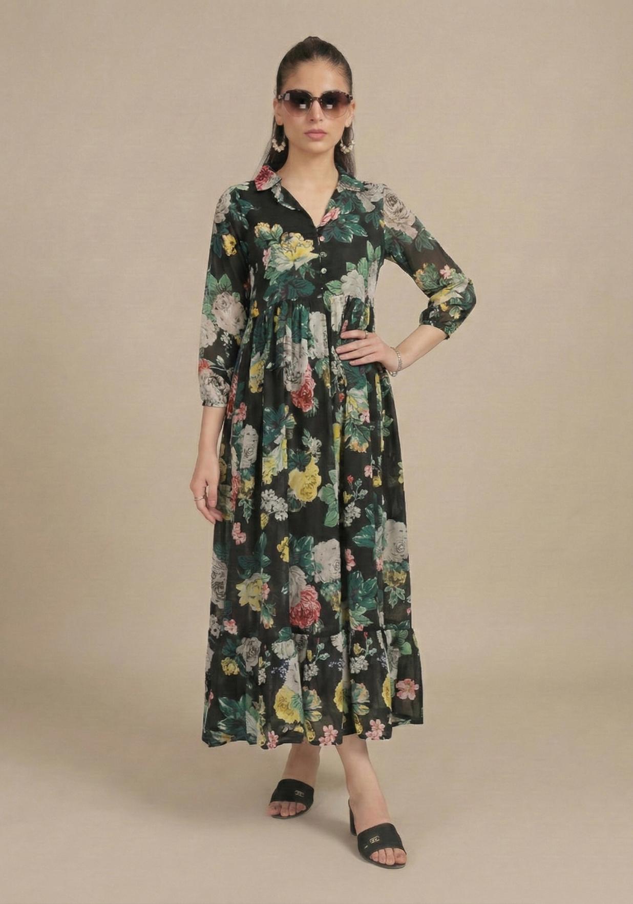 linen frock 79850 Shadow Bloom