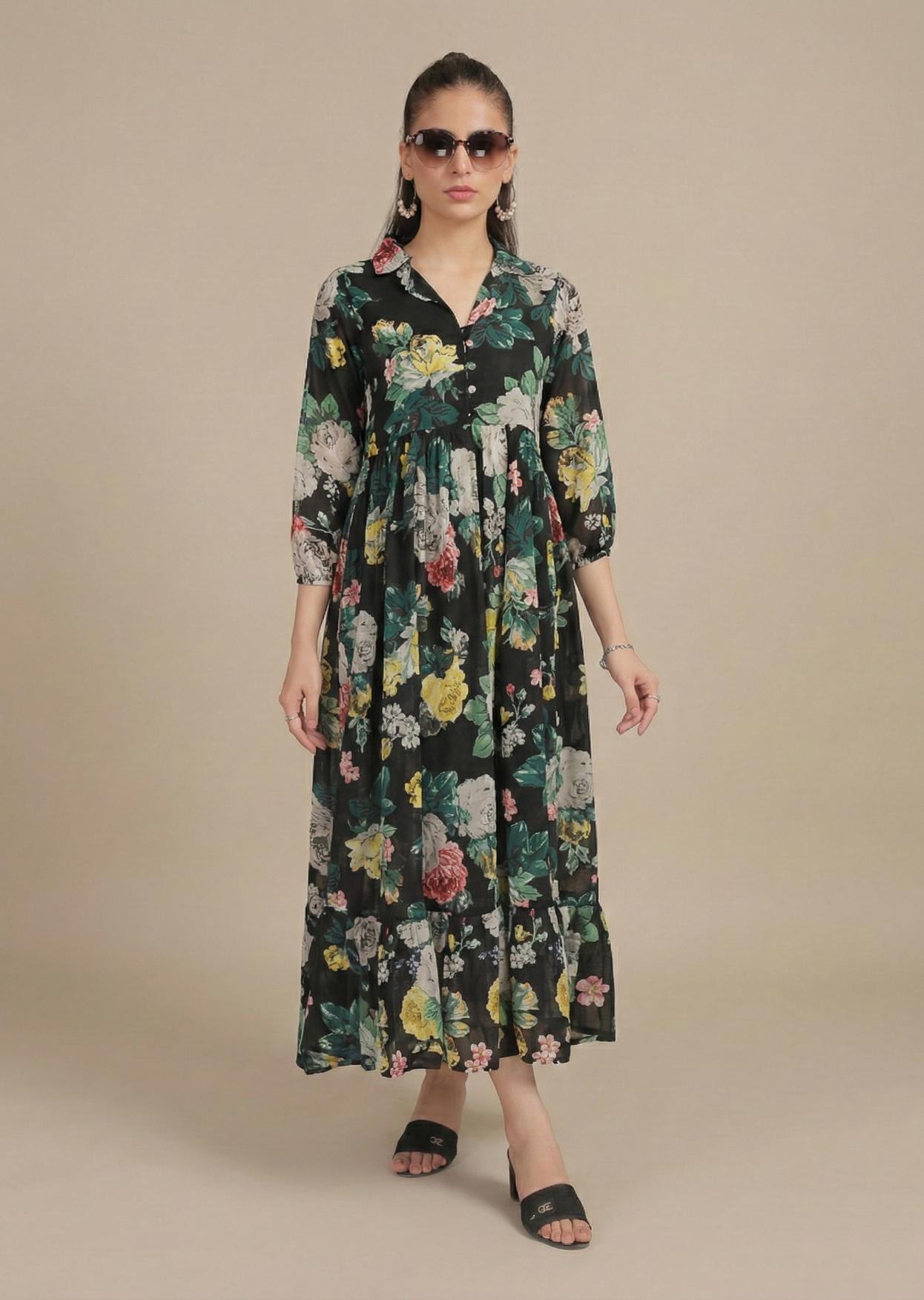 linen frock 79850 Shadow Bloom