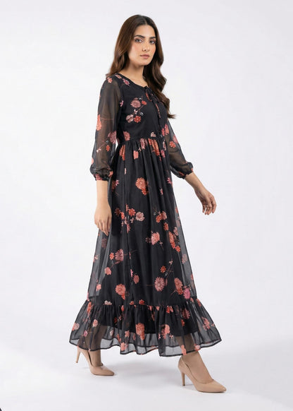 Chiffon maxi noirclassic 789655