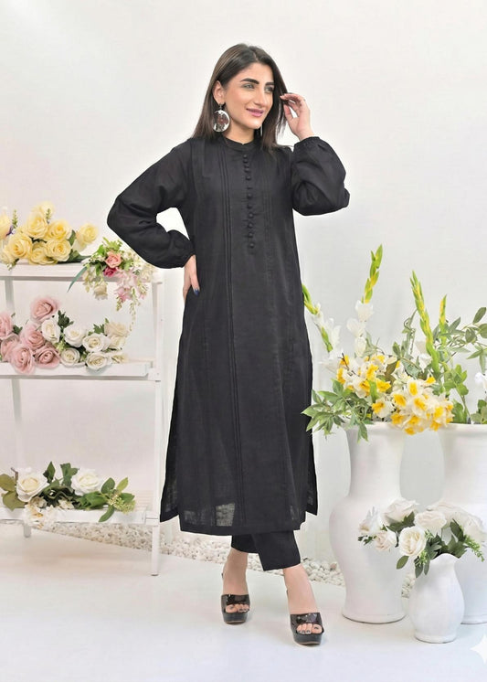 khaddar 2pc -79251 black