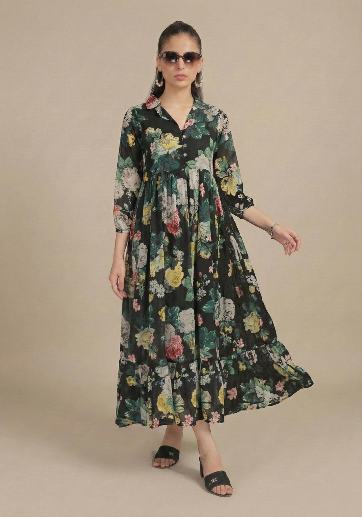 linen frock 79850 Shadow Bloom