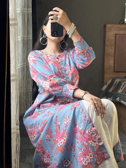 Cotton frock 79368 skyFO