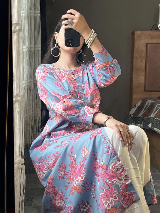 Cotton frock 79368 skyFO