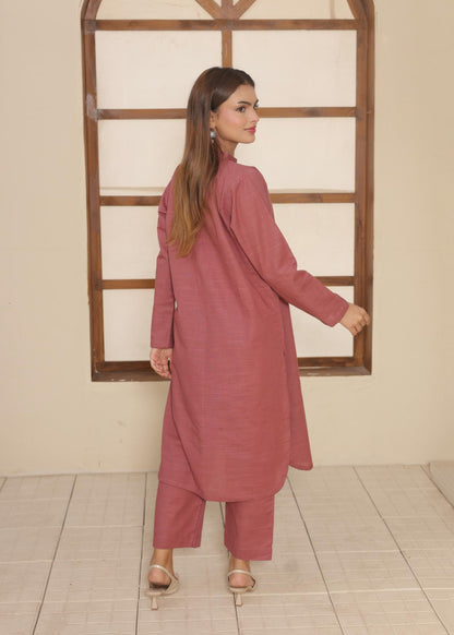 Blush khaddar Set 456622