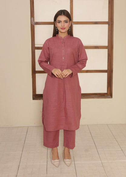 Blush khaddar Set 456622