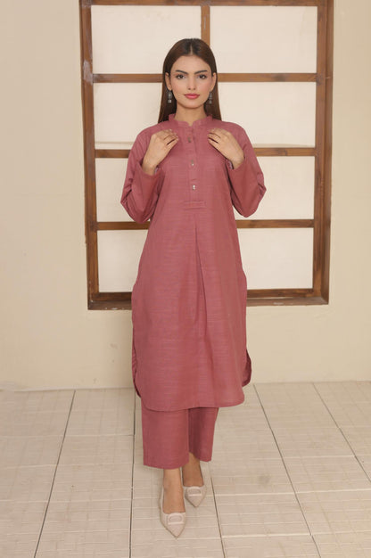 Blush khaddar Set 456622
