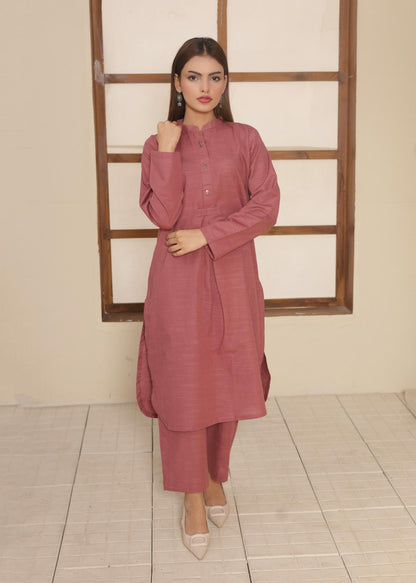 Blush khaddar Set 456622