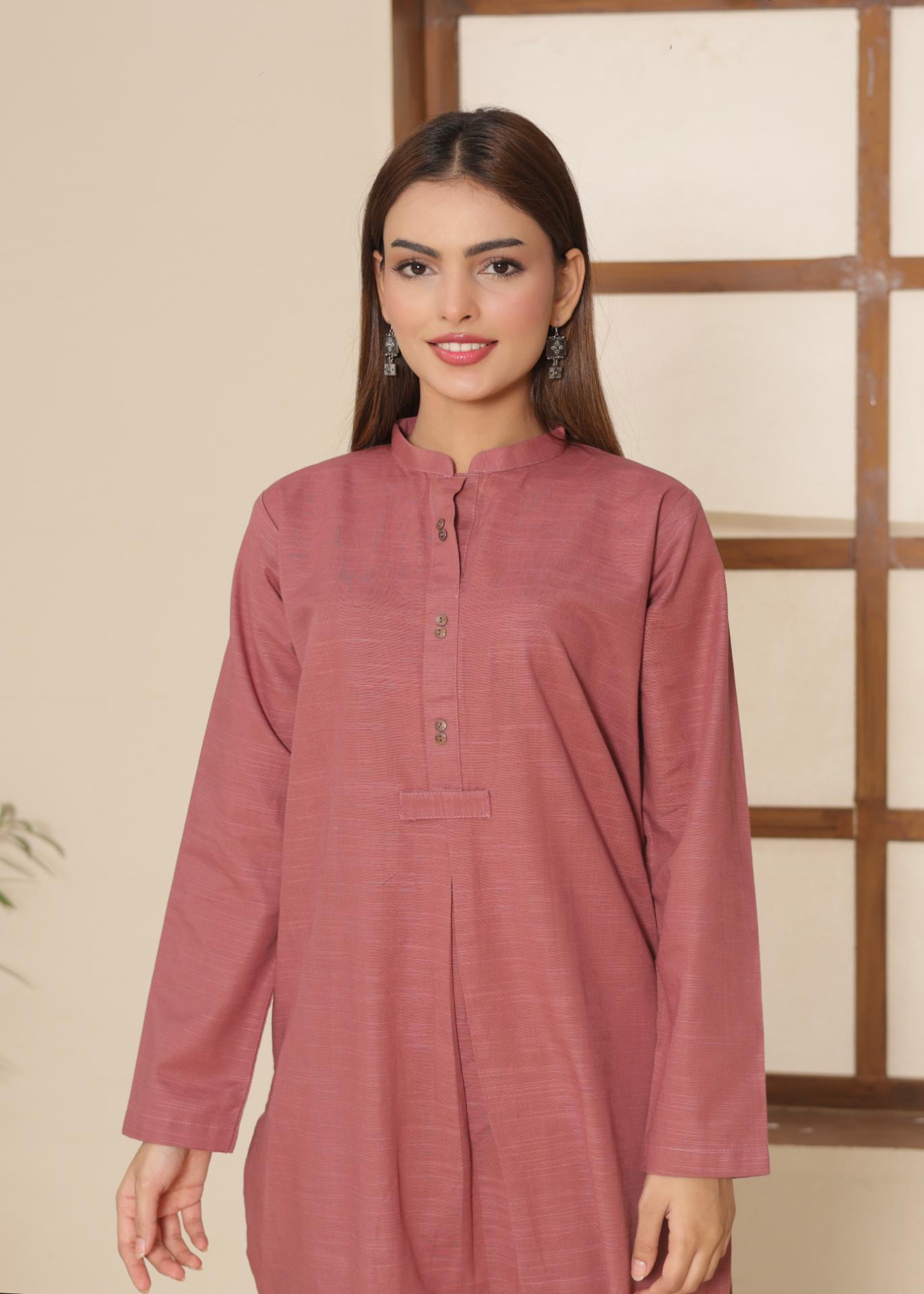 Blush khaddar Set 456622