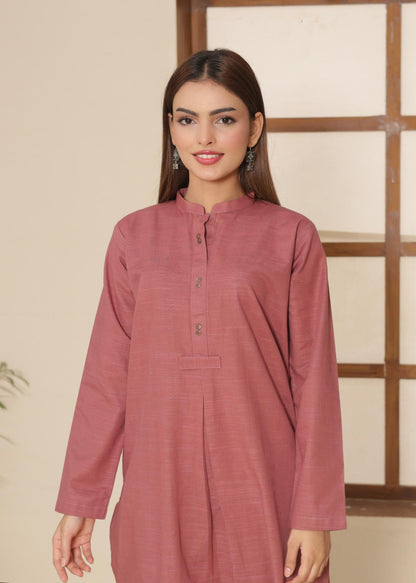 Blush khaddar Set 456622