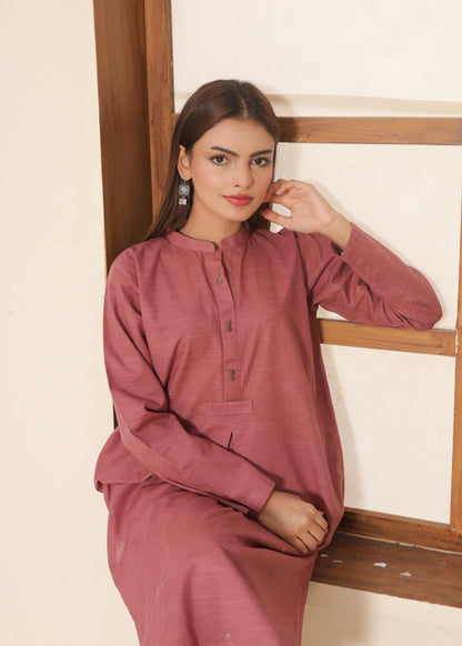 Blush khaddar Set 456622