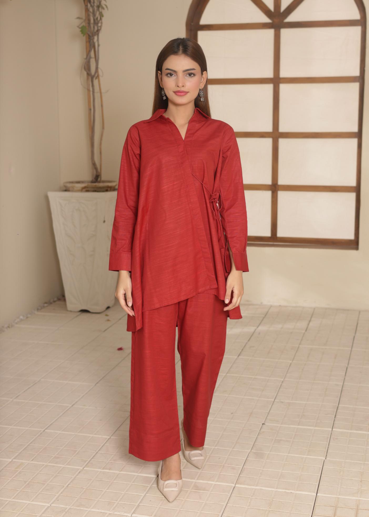 Rust khaddar set 462110