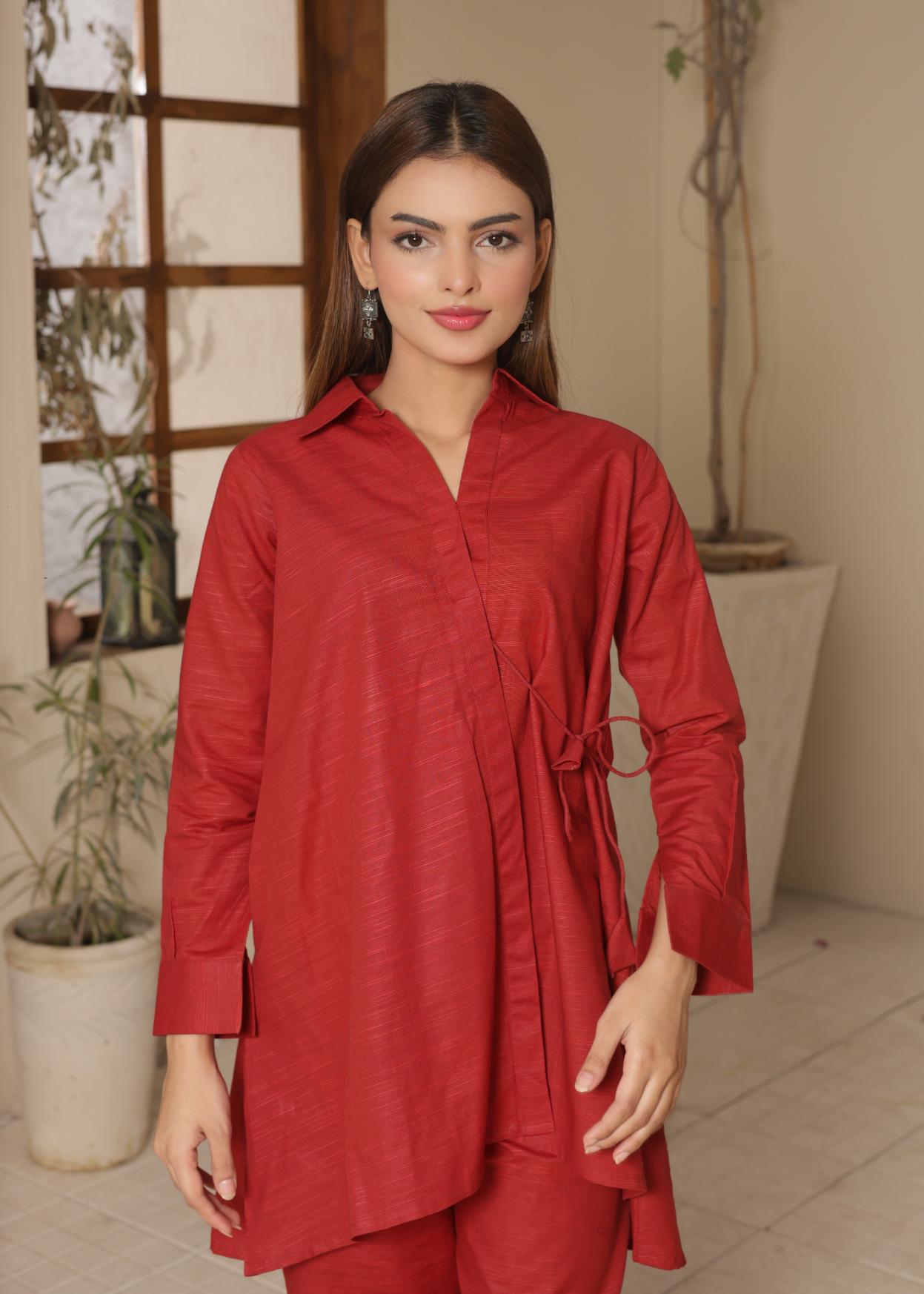 Rust khaddar set 462110