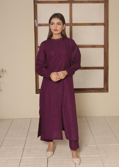 Deep Purple Khaddar set 795210