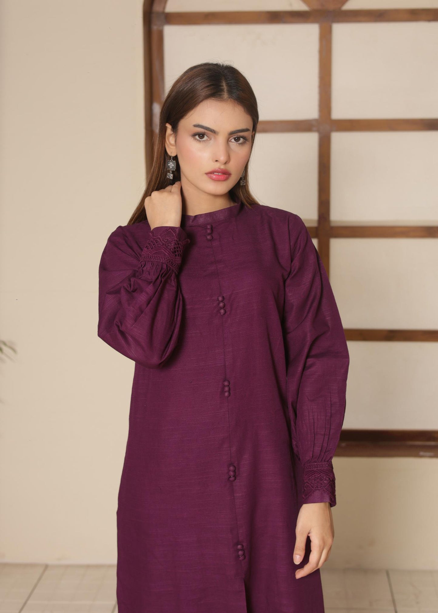 Deep Purple Khaddar set 795210