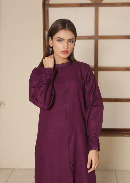 Deep Purple Khaddar set 795210