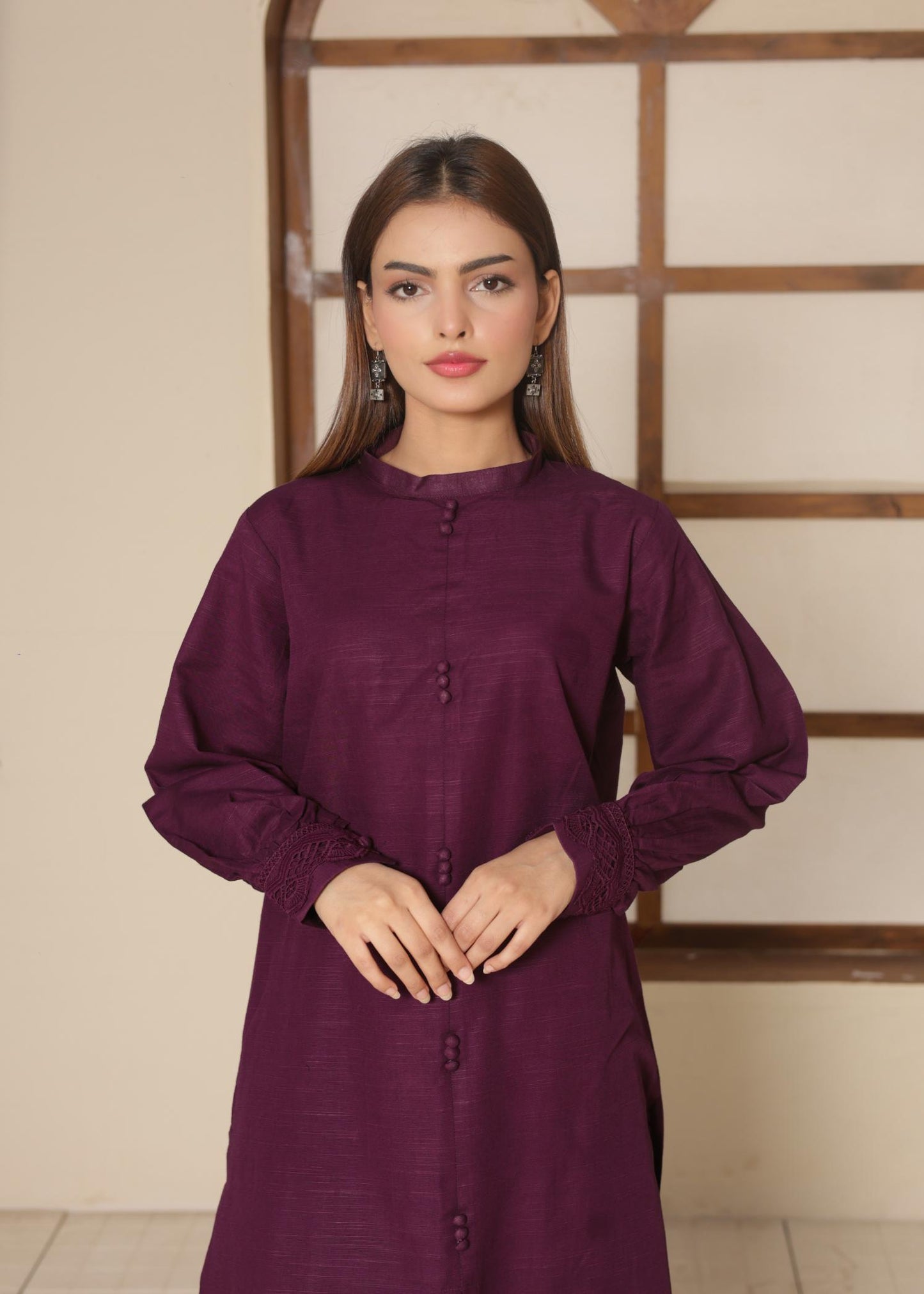 Deep Purple Khaddar set 795210