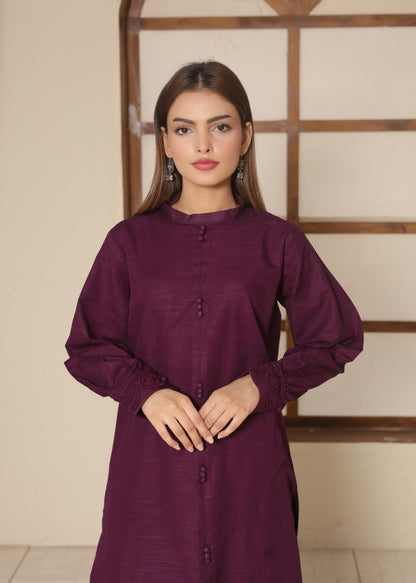 Deep Purple Khaddar set 795210