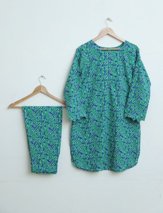 Lawn 2pc set-  78709 greeblu
