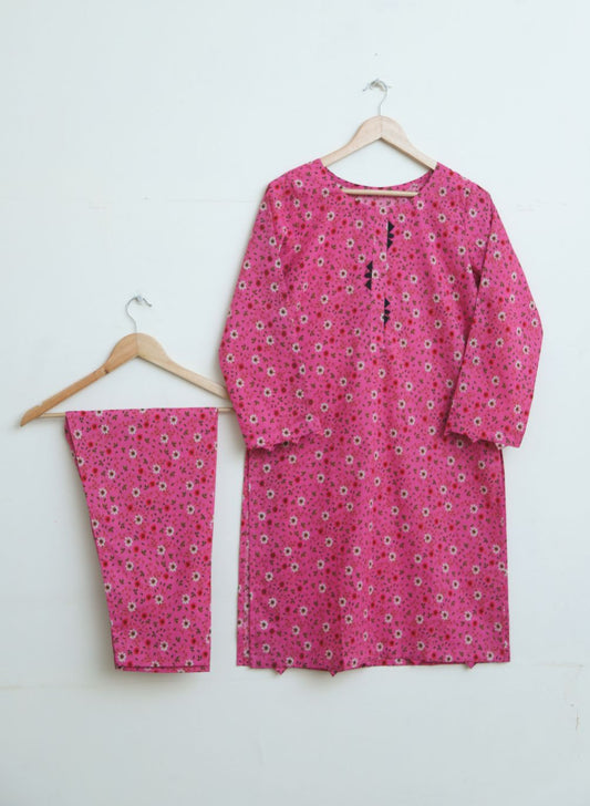 Lawn 2pc set-  78701 hotpnkPr