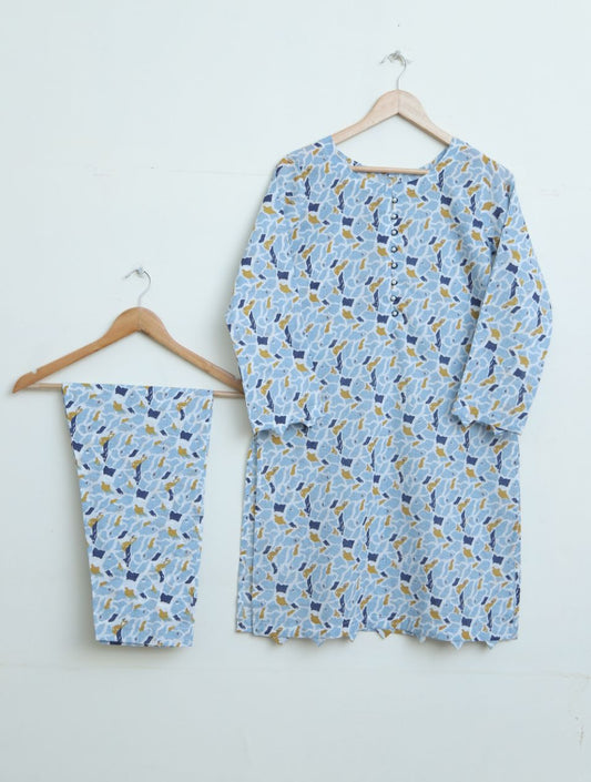 Lawn 2pc set- 78683 blueAbs