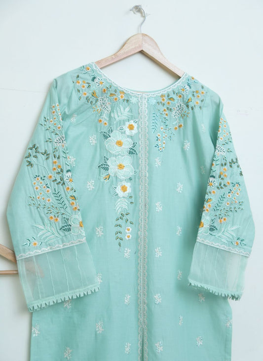 cotton Emb 2pc seagreen 1947