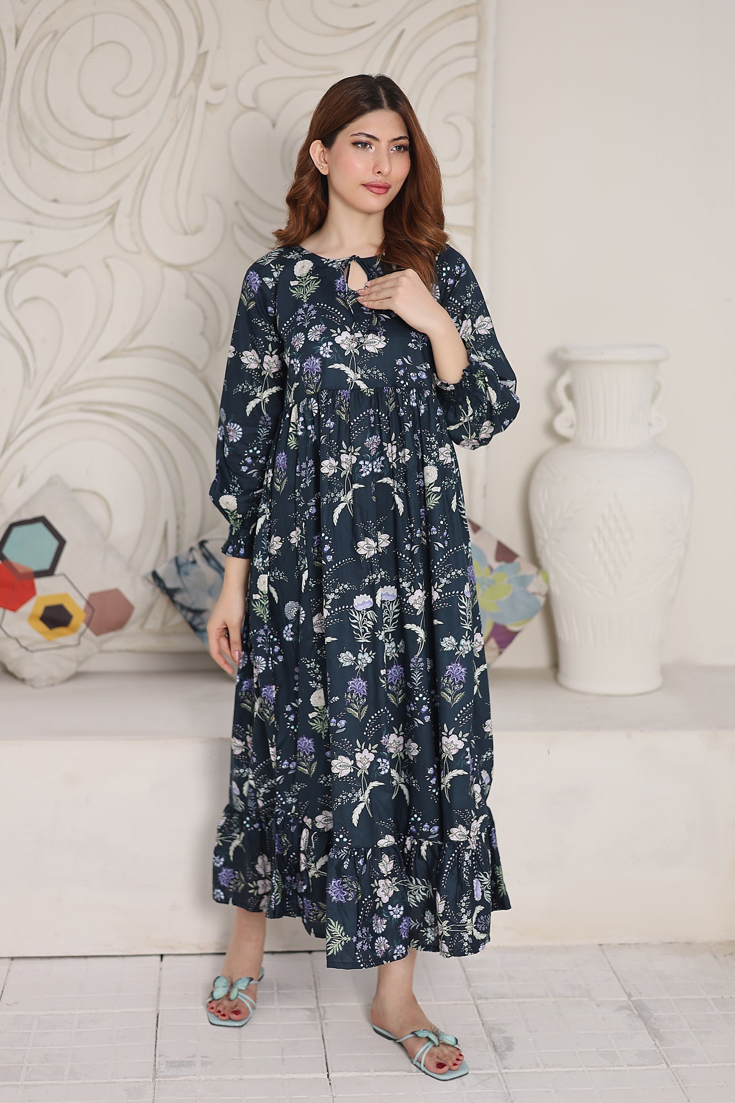 Lawn frock 85517 Midnight Indigo