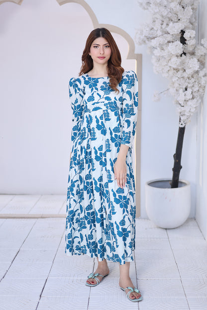 Lawn frock 85522 Azure Meadow