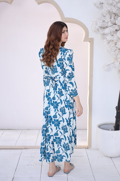 Lawn frock 85522 Azure Meadow