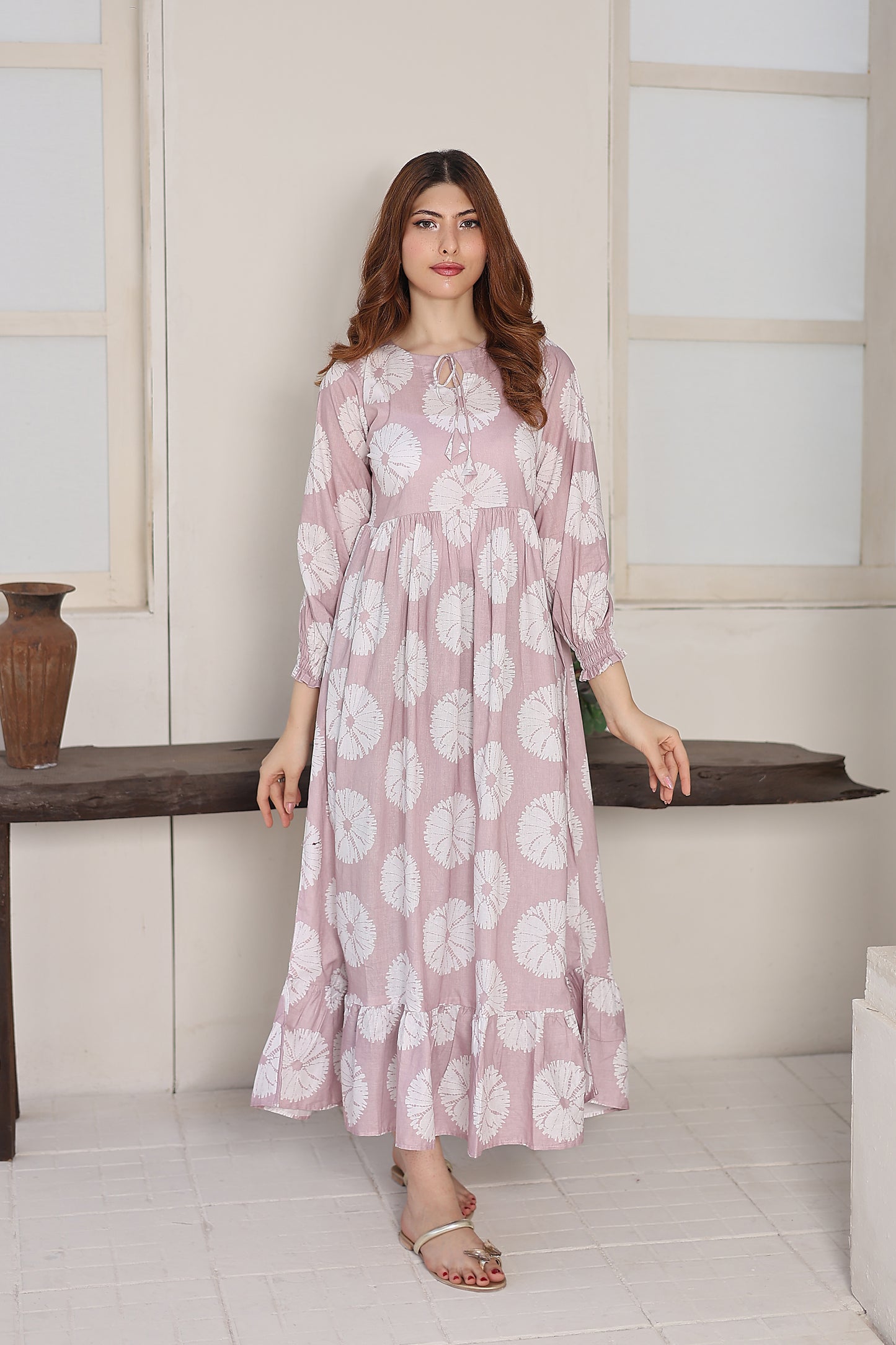Lawn frock 85514 Blush