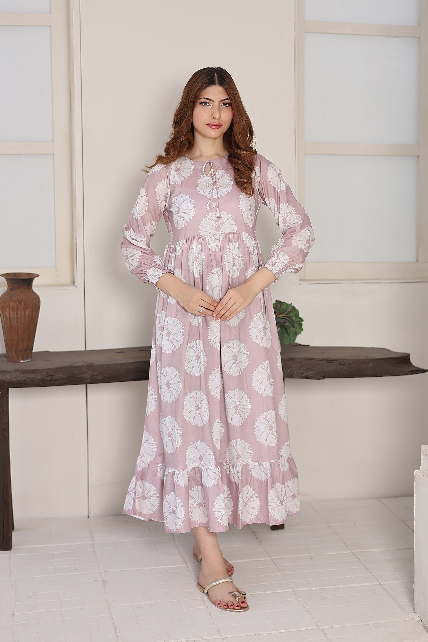 Lawn frock 85514 Blush