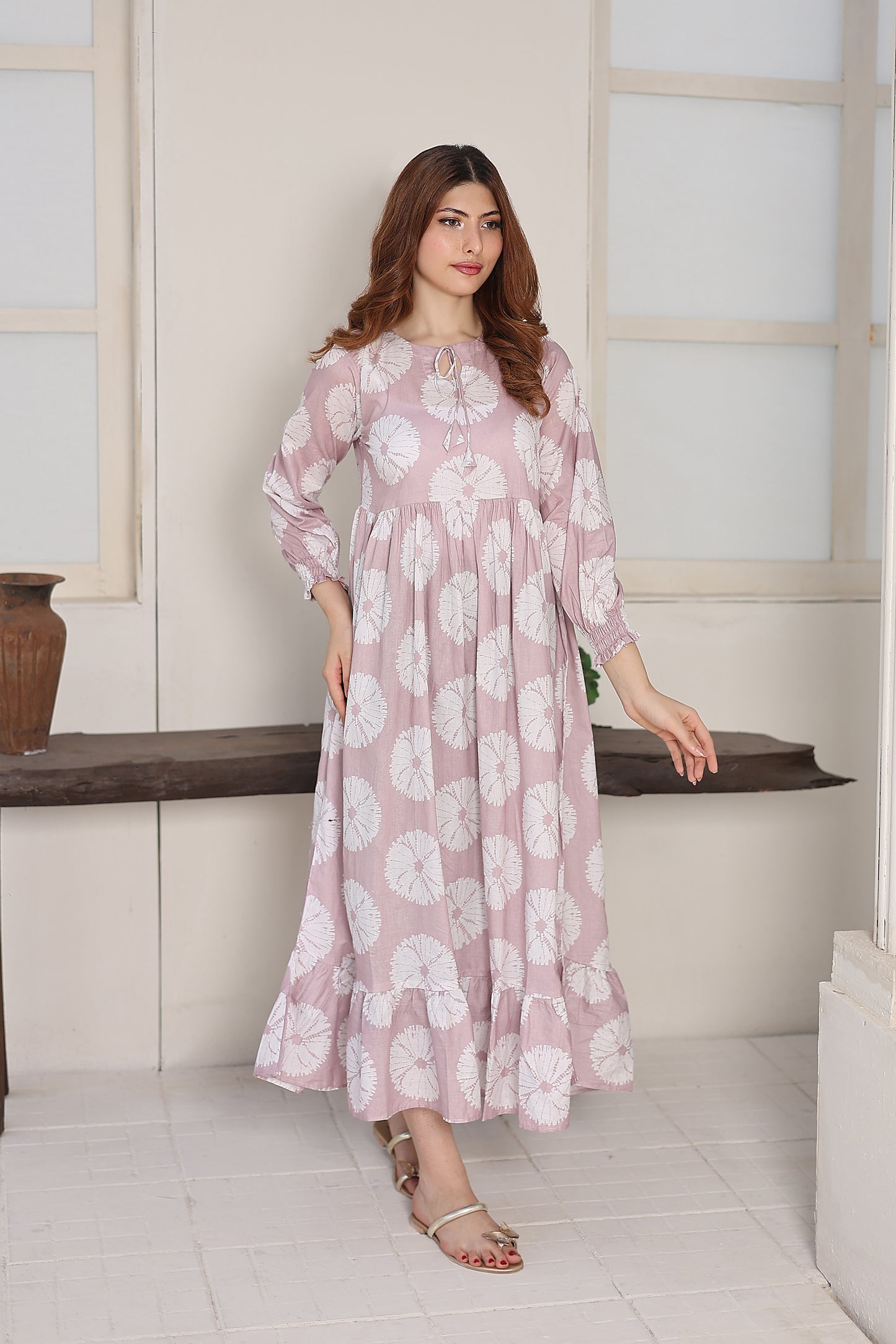 Lawn frock 85514 Blush