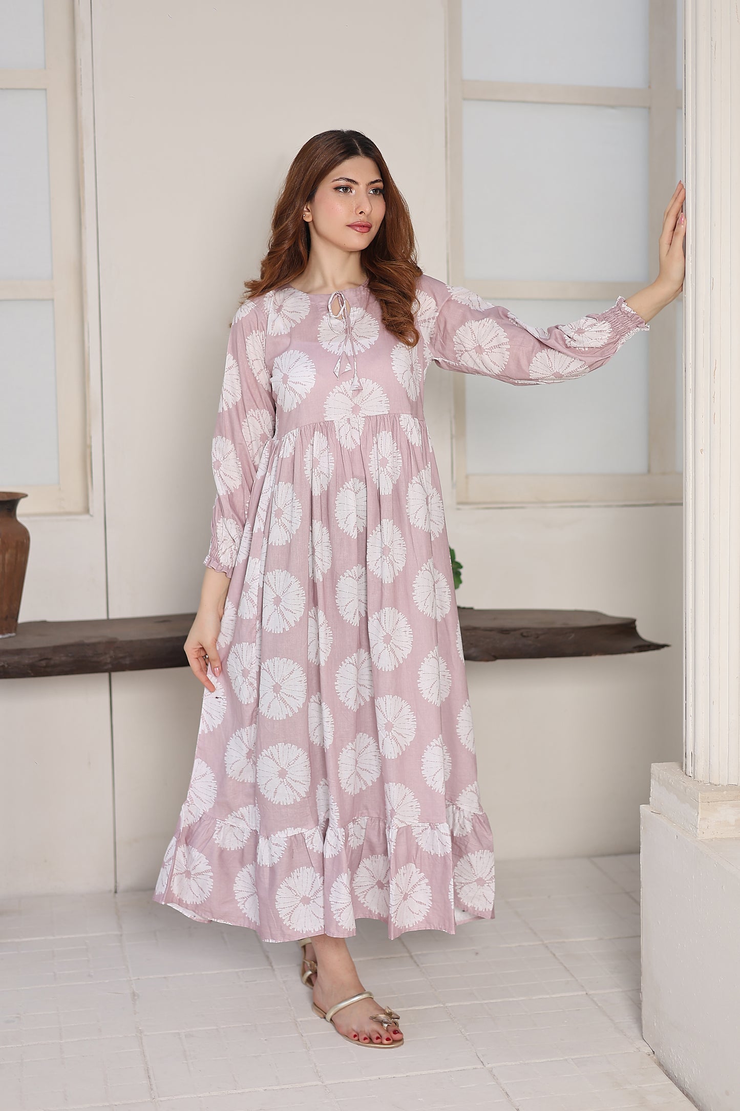 Lawn frock 85514 Blush
