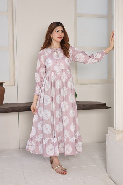 Lawn frock 85514 Blush