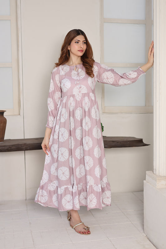 Lawn frock 85514 Blush