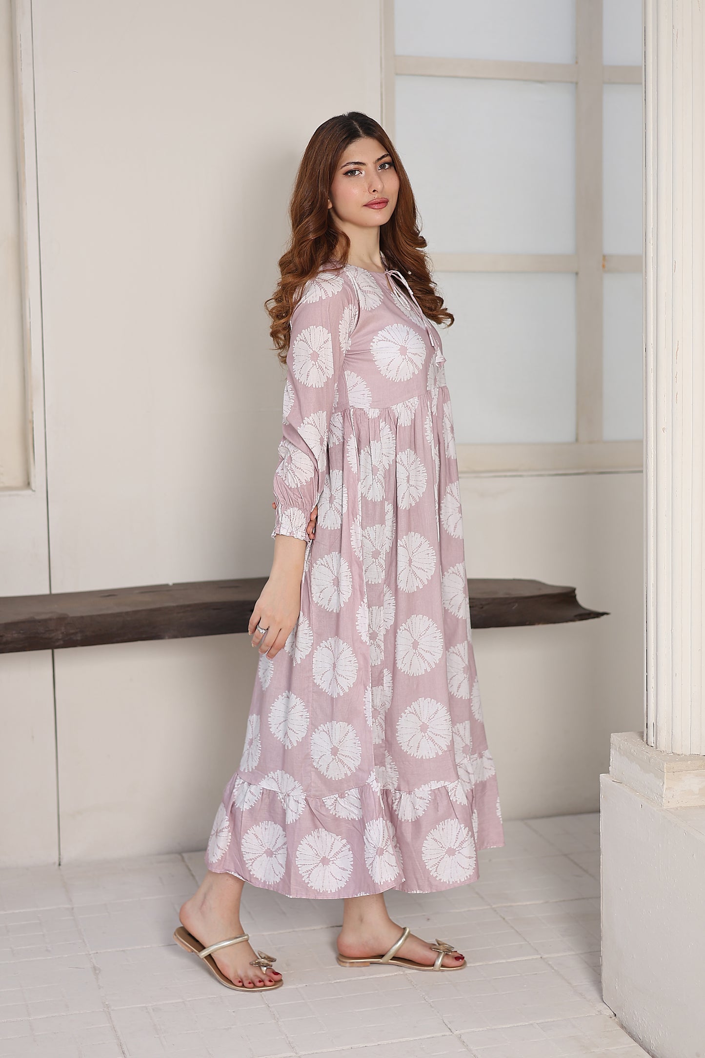 Lawn frock 85514 Blush
