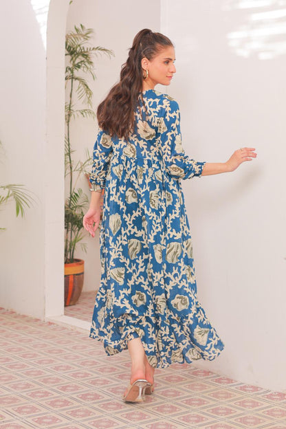 lawn frock 79745 Azure