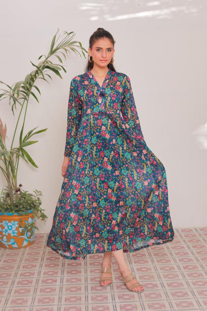 lawn frock 79742 Starlit Blue