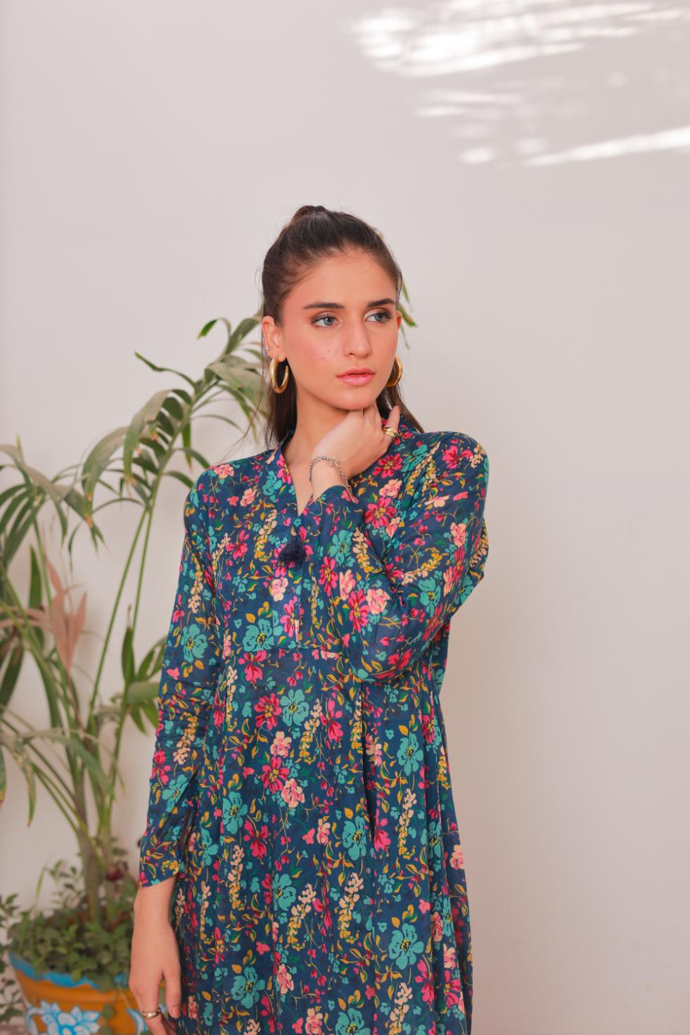 lawn frock 79742 Starlit Blue