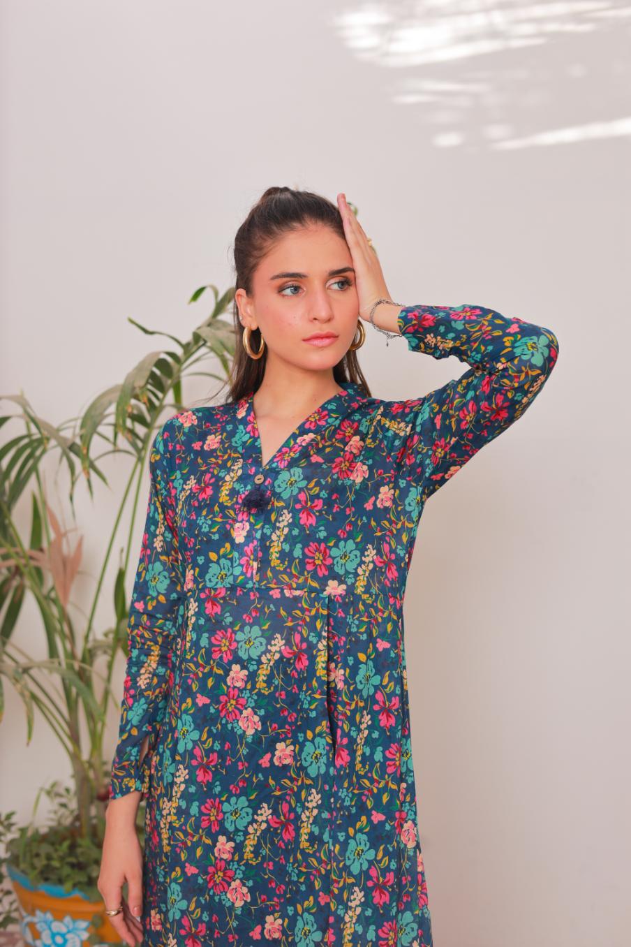lawn frock 79742 Starlit Blue