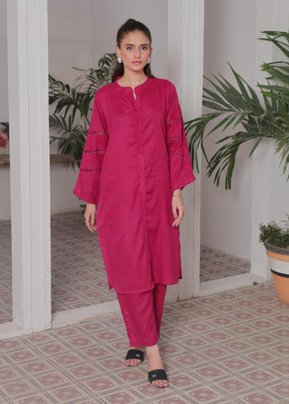 Jacquard solid 2pc -79326 magenta