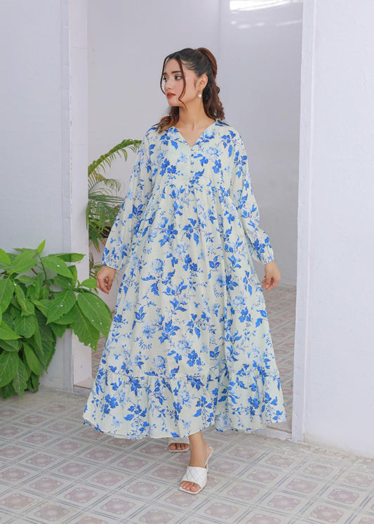 cambric frock 81024 Sapphire Mist