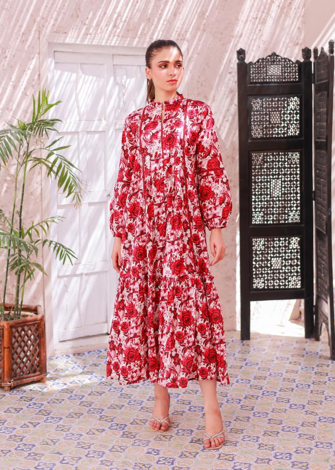 lawn frock 79367 offmaroon