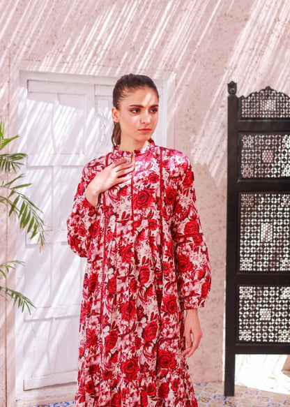 lawn frock 79367 offmaroon