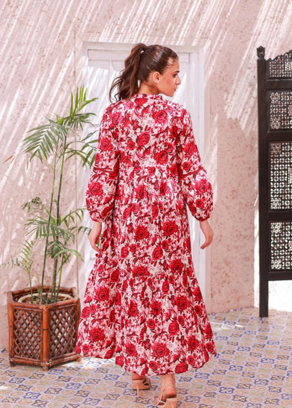 lawn frock 79367 offmaroon