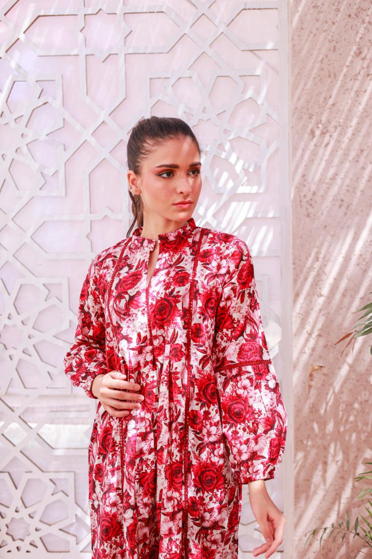 lawn frock 79367 offmaroon